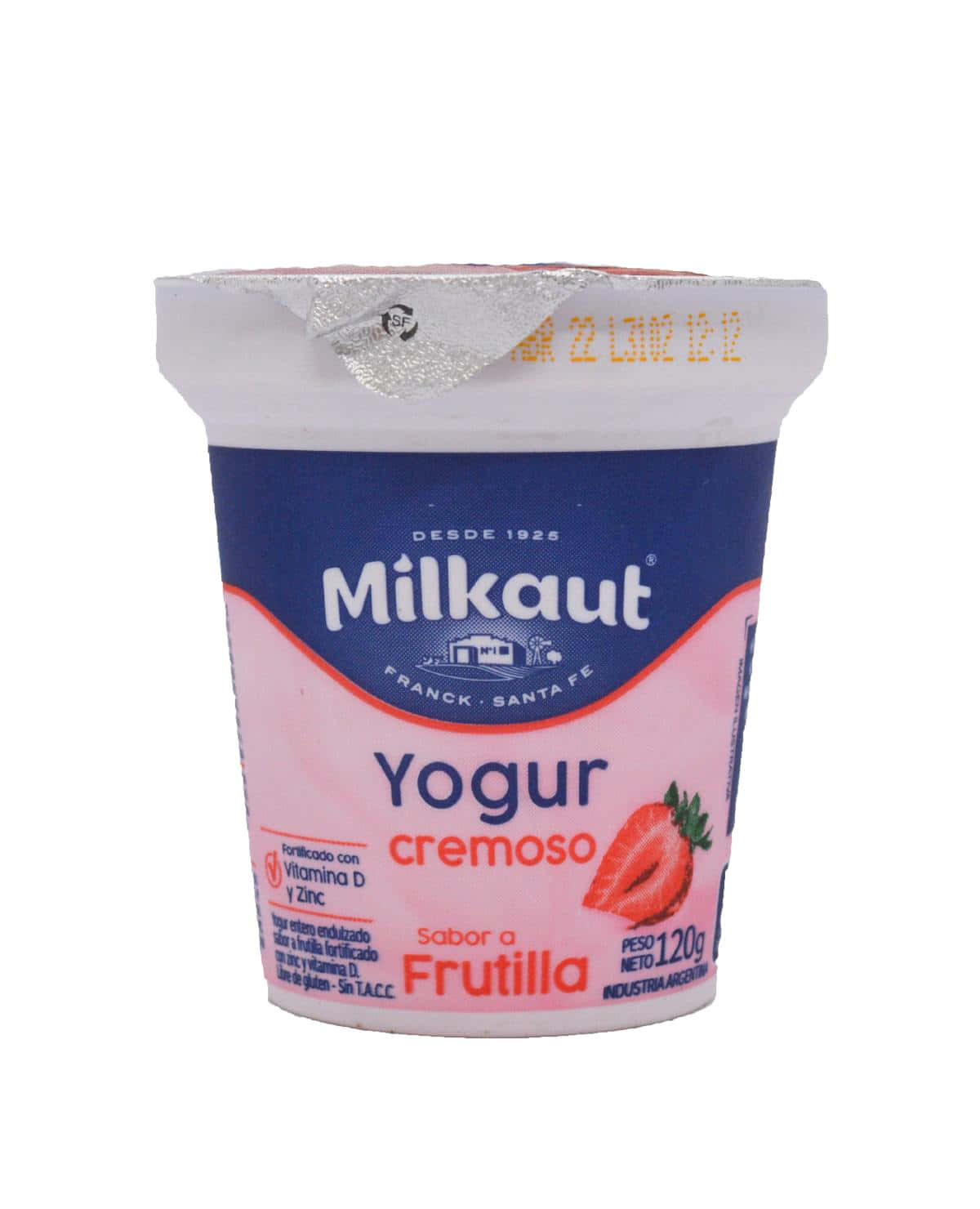 Yogur Milkaut Cremoso Frutilla 120 Gr
